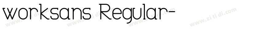 worksans Regular字体转换
